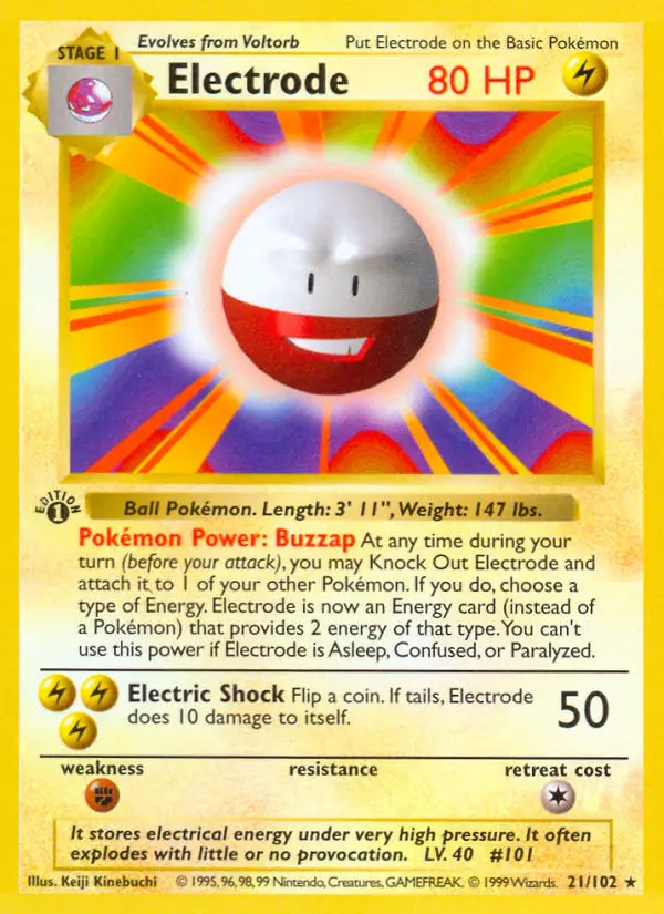 Carta Electrode — Base Set 21/102