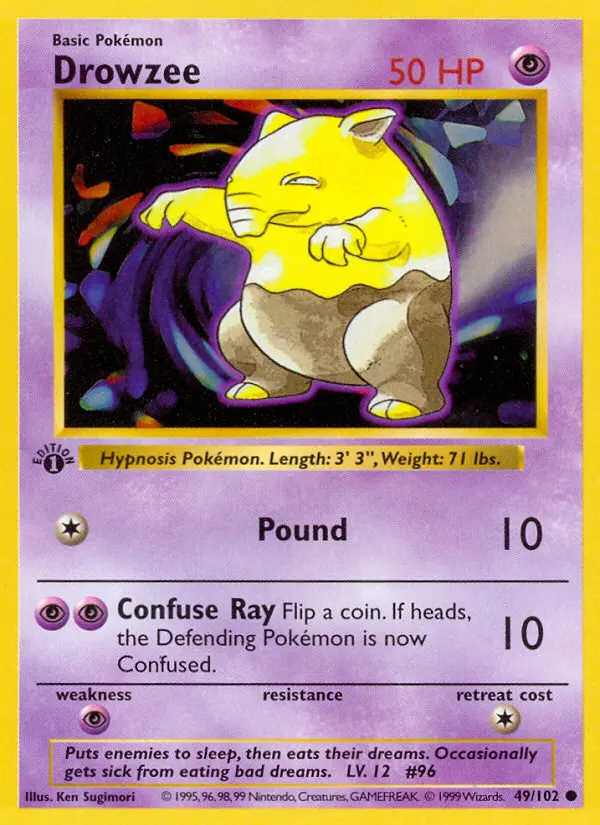 Carta Drowzee — Base Set 49/102