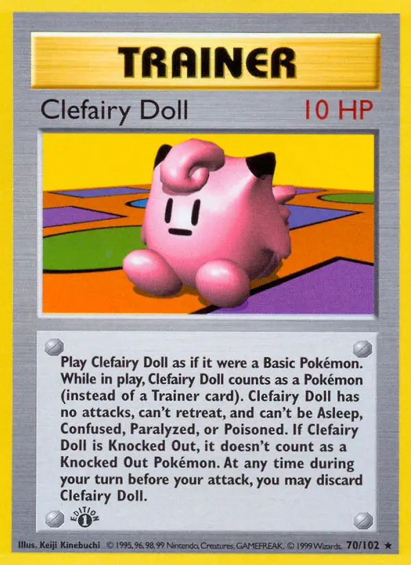 Carta Clefairy Doll — Base Set 70/102