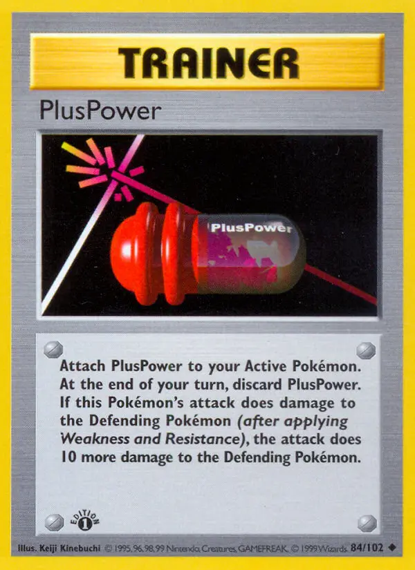 Carta PlusPower — Base Set 84/102