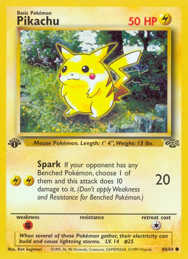 Carta Pikachu — Jungle 60/64