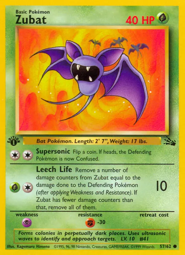 Carta Zubat — Fossil 57/62