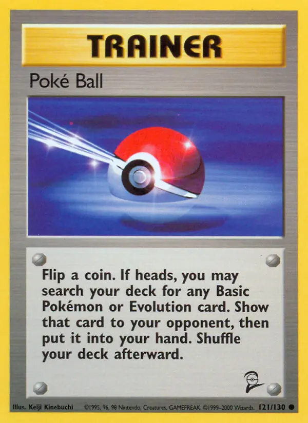 Carta Poké Ball — Base Set 2 121/130
