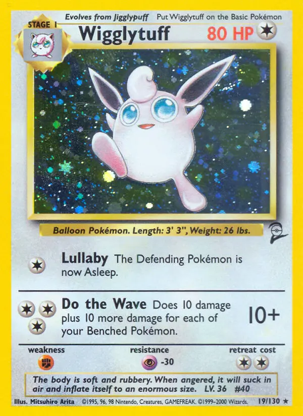Carta Wigglytuff — Base Set 2 19/130