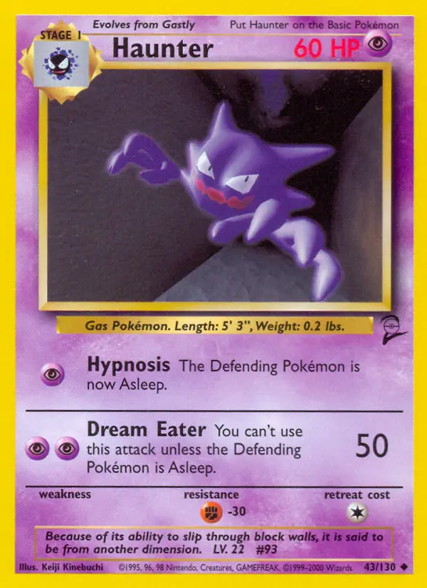 Carta Haunter — Base Set 2 43/130