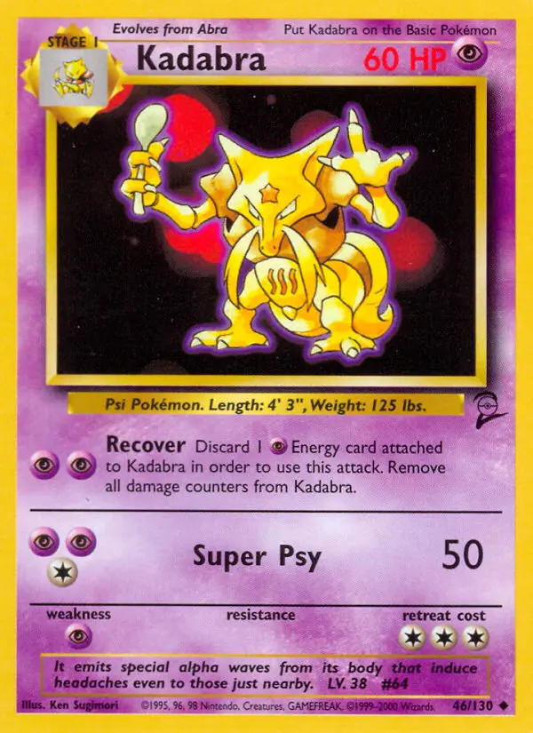Carta Kadabra — Base Set 2 46/130