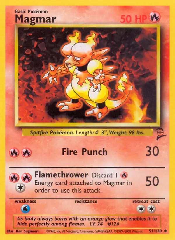 Carta Magmar — Base Set 2 51/130