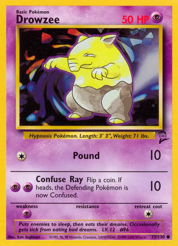 Carta Drowzee — Base Set 2 73/130