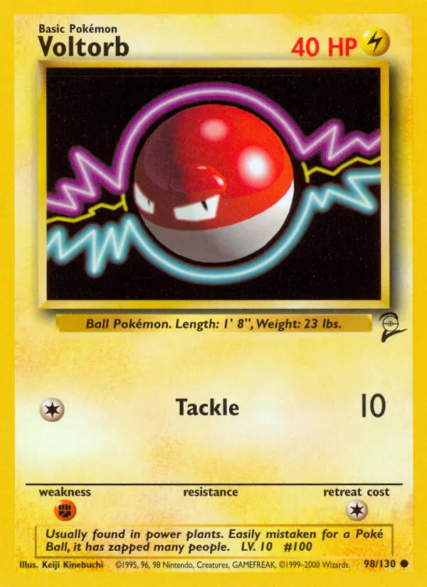 Carta Voltorb — Base Set 2 98/130