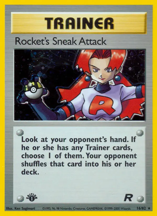 Carta Rocket's Sneak Attack — Team Rocket 16/82