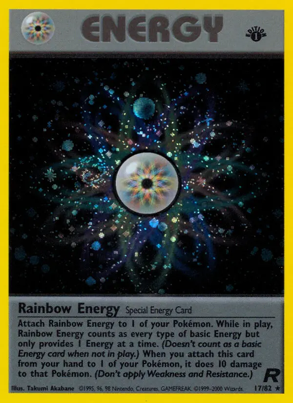 Carta Rainbow Energy — Team Rocket 17/82