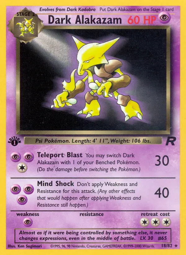 Dark Alakazam 18/82