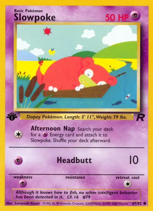 Carta Slowpoke — Team Rocket 67/82