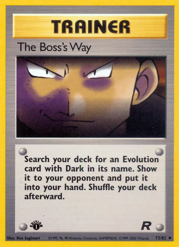 Carta The Boss's Way — Team Rocket 73/82