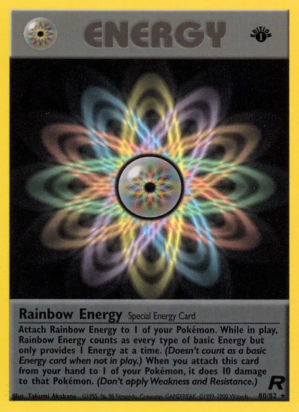 Carta Rainbow Energy — Team Rocket 80/82