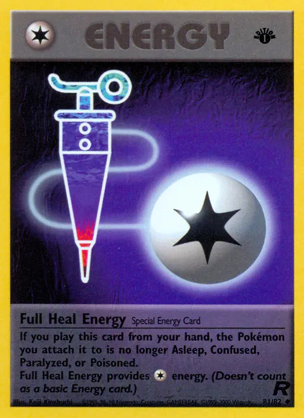 Carta Full Heal Energy — Team Rocket 81/82
