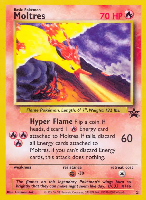 Carta Moltres — Wizards Black Star Promos 21/53
