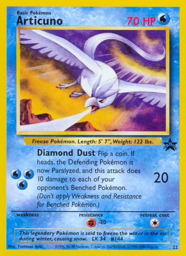 Carta Articuno — Wizards Black Star Promos 22/53