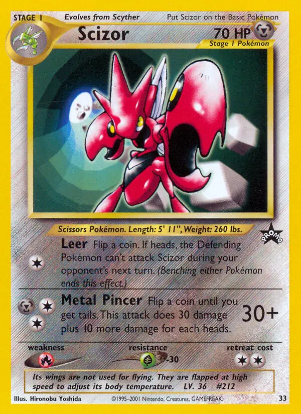Carta Scizor — Wizards Black Star Promos 33/53