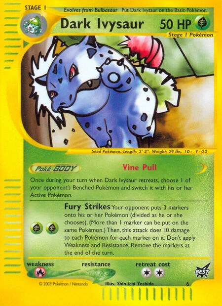 Dark Ivysaur 6/9