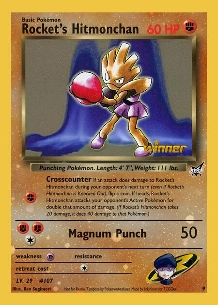 Rocket’s Hitmonchan 9/9