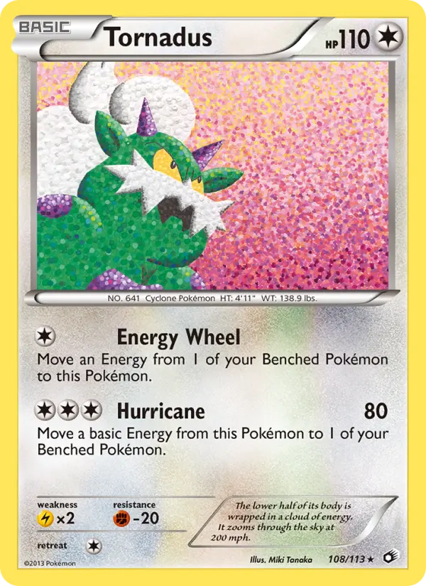 Carta Tornadus — Legendary Treasures 108/113