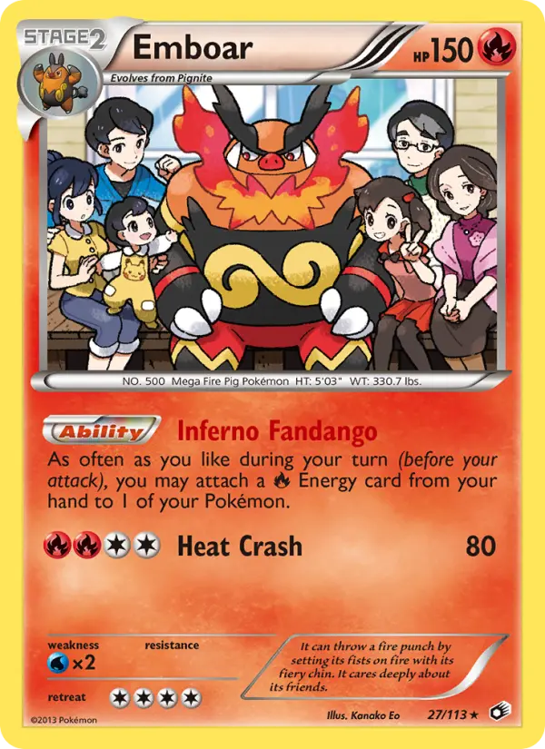 Carta Emboar — Legendary Treasures 27/113