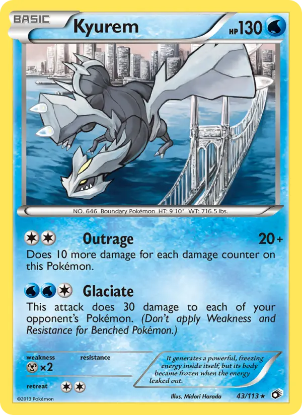 Carta Kyurem — Legendary Treasures 43/113