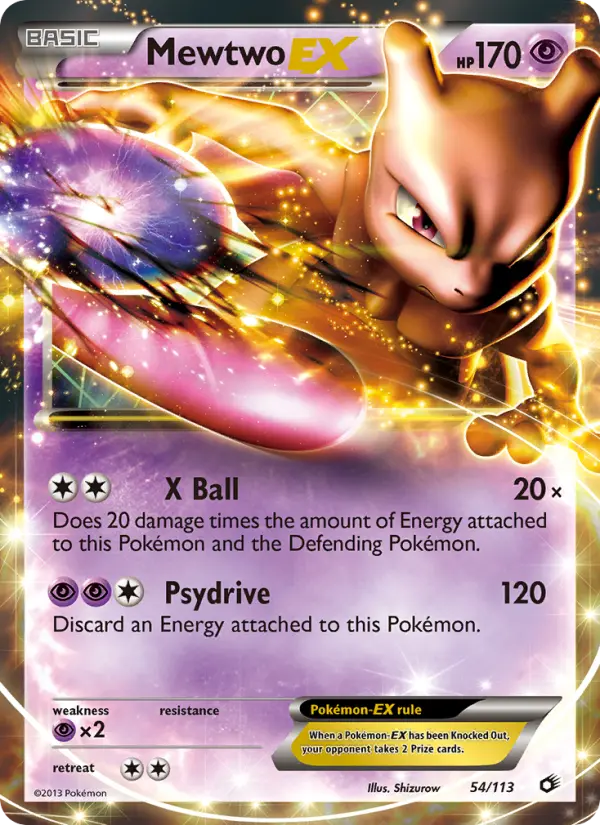 Carta Mewtwo-EX — Legendary Treasures 54/113