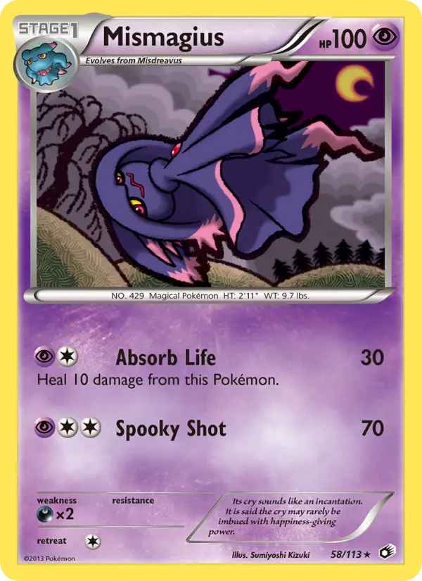 Carta Mismagius — Legendary Treasures 58/113