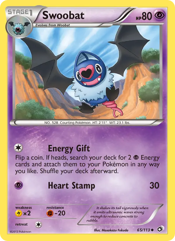 Carta Swoobat — Legendary Treasures 65/113