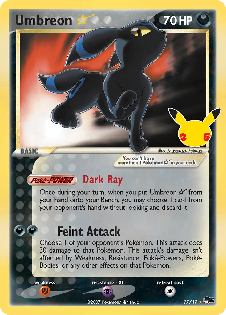 Umbreon Star 17A/25