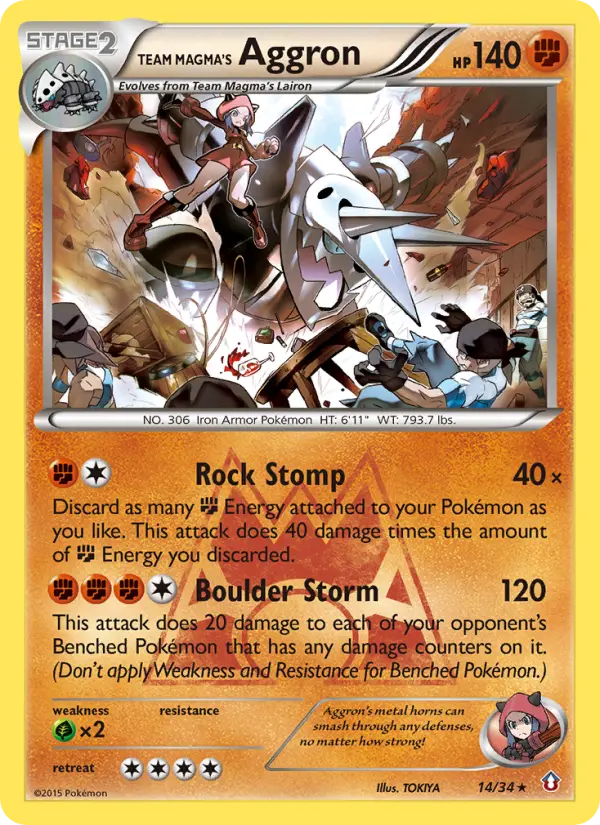 Aggron da Equipe Magma  14/34