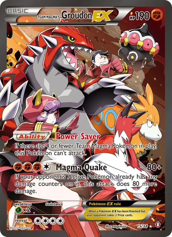 Groudon-EX da Equipe Magma 15/34