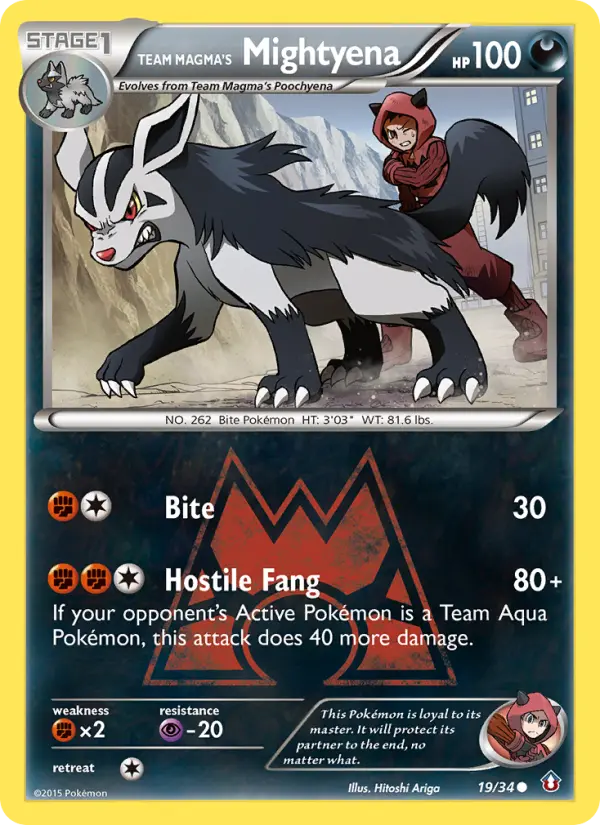 Mightyena da Equipe Magma 19/34
