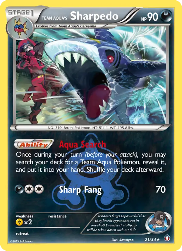 Sharpedo da Equipe Aqua 21/34