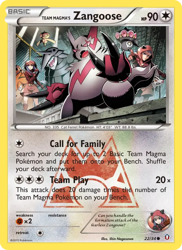 Zangoose da Equipe Magma 22/34