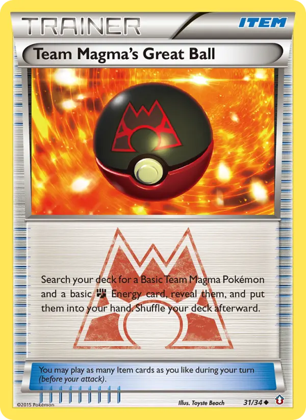 Grande Bola da Equipe Magma 31/34