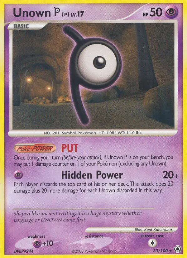 Unown P 33/100