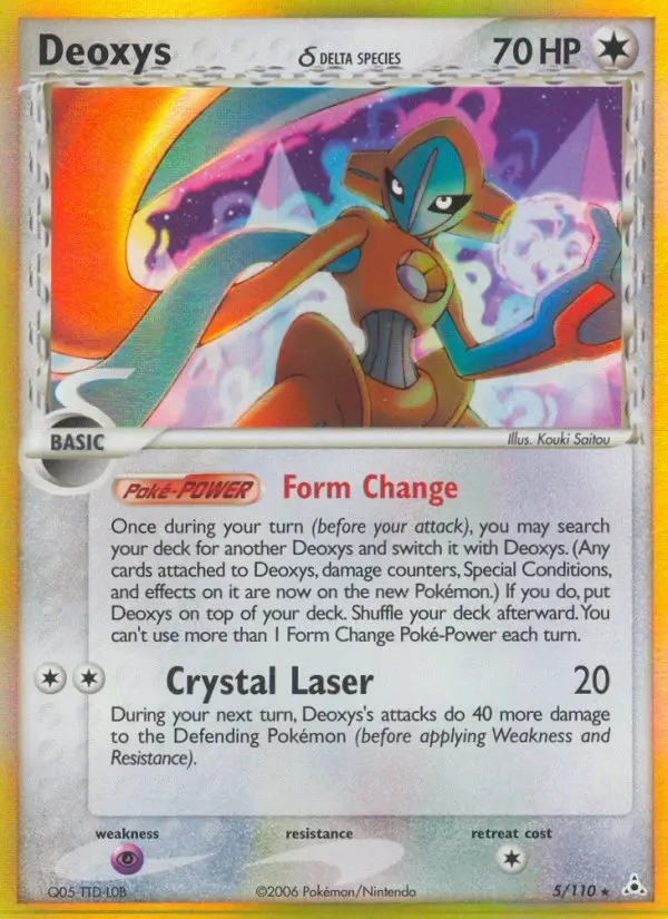 Deoxys δ 5/110