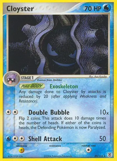 Carta Cloyster — FireRed & LeafGreen 20/112
