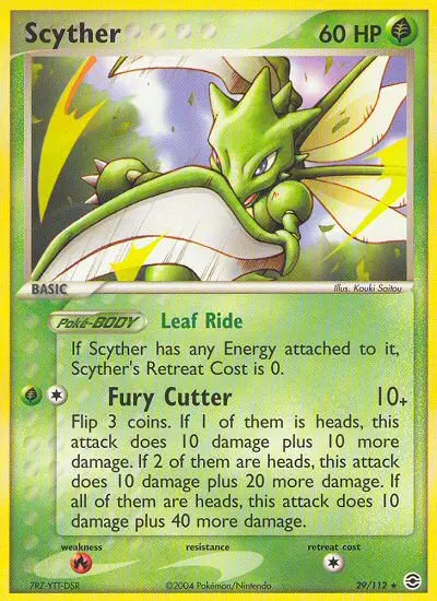 Carta Scyther — FireRed & LeafGreen 29/112