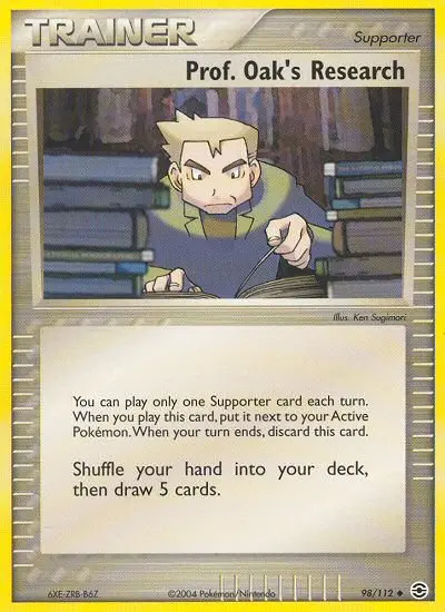 Carta Prof. Oak's Research — FireRed & LeafGreen 98/112