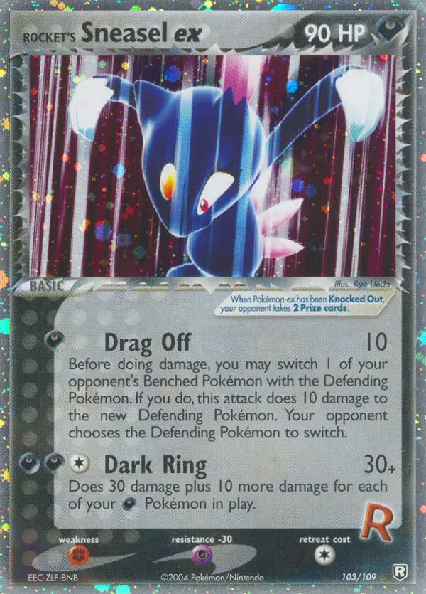 Carta Rocket's Sneasel ex — Team Rocket Returns 103/109