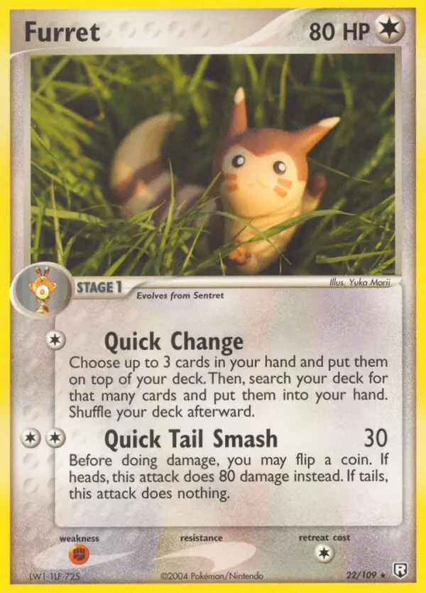 Carta Furret — Team Rocket Returns 22/109