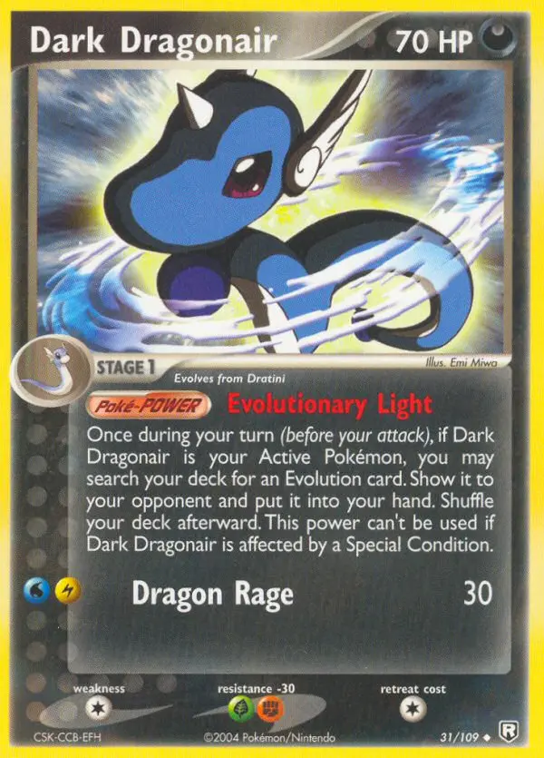 Carta Dark Dragonair — Team Rocket Returns 31/109