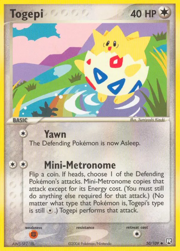 Carta Togepi — Team Rocket Returns 50/109