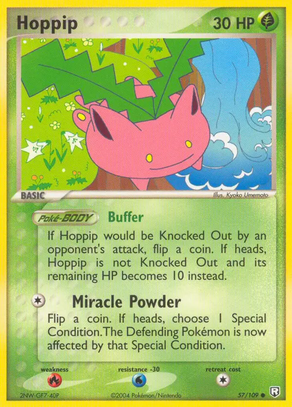 Carta Hoppip — Team Rocket Returns 57/109