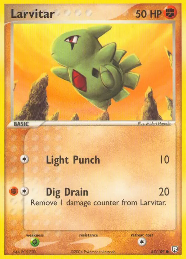 Carta Larvitar — Team Rocket Returns 63/109