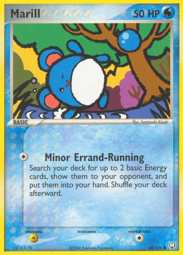 Carta Marill — Team Rocket Returns 68/109